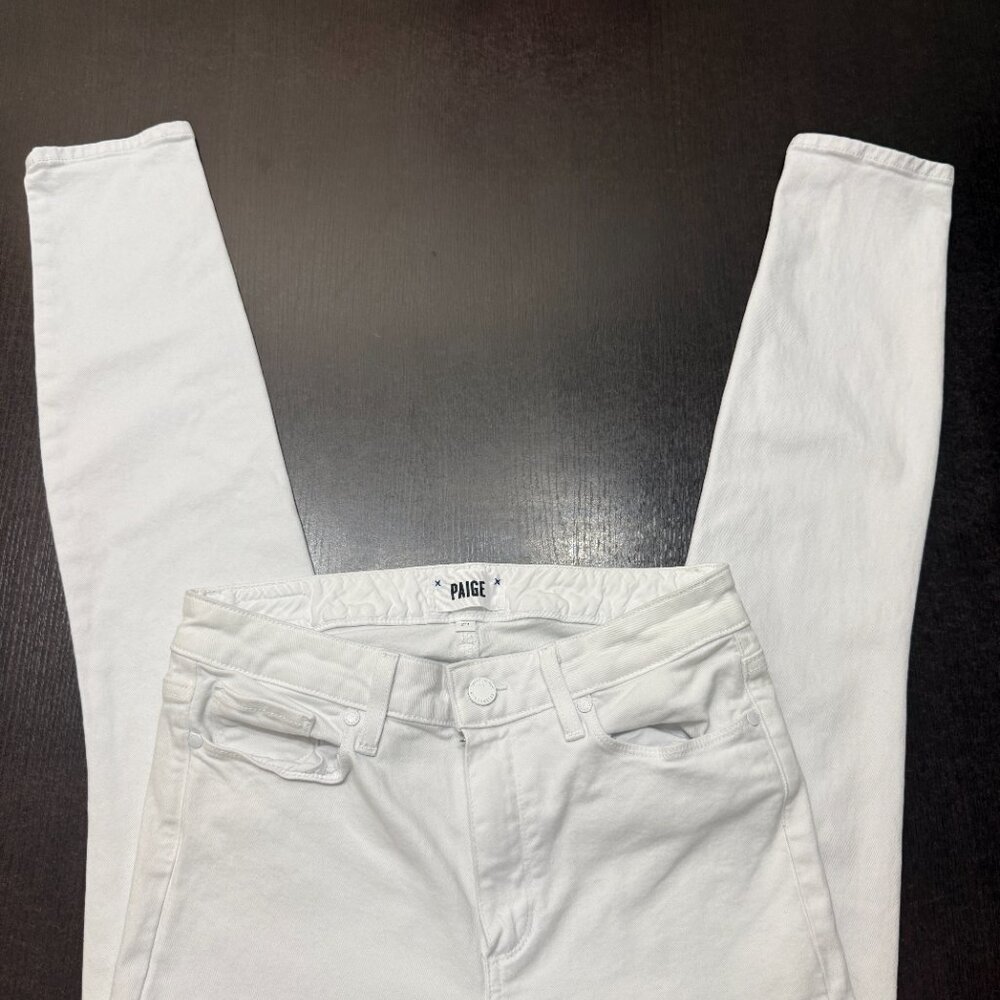PAIGE White Skinny Jeans | Women’s Designer Denim | Size 29 - Picture 8 of 9